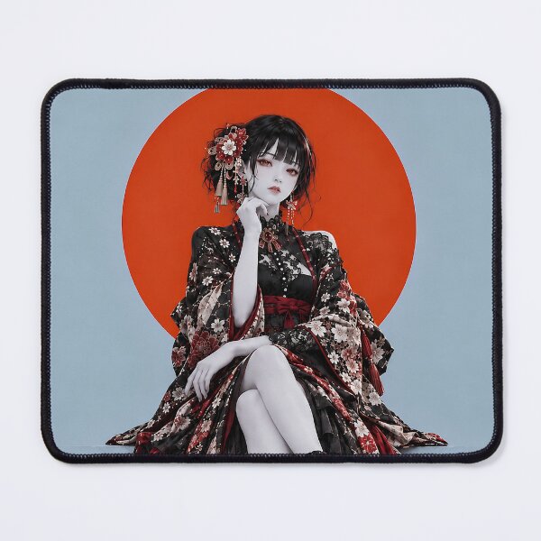 Item preview, Gothic Kimono Woman – Crimson Sun designed and sold by Neo Edo Studio.