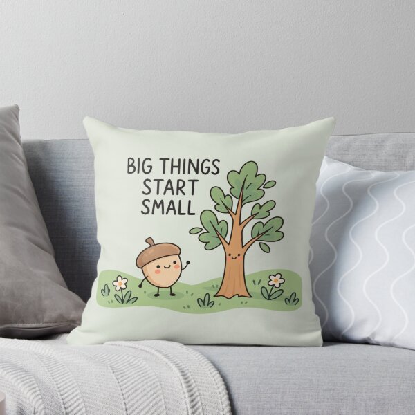 Item preview, Big Things Start Small | Cute Acorn Growth Art designed and sold by MrDev.
