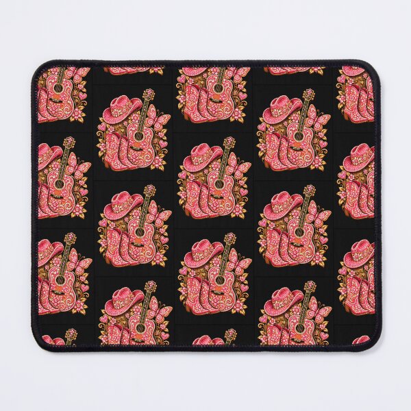 Item preview, Bedazzled Butterfly Pink Cowboy Guitar Country designed and sold by OddityVault.