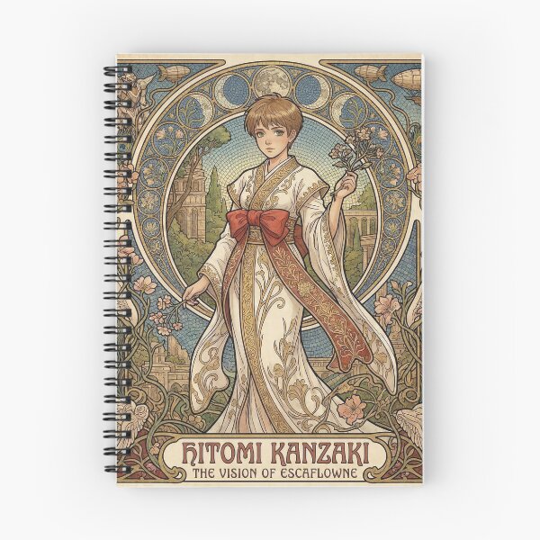 Item preview, Vision of Escaflowne Hitomi in the style of Alphonse Mucha designed and sold by Solace Sparkles.