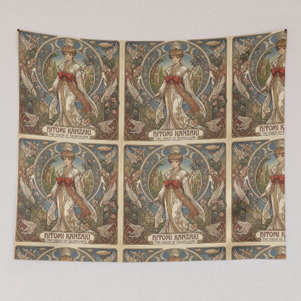 Item preview, Vision of Escaflowne Hitomi in the style of Alphonse Mucha designed and sold by Solace Sparkles.