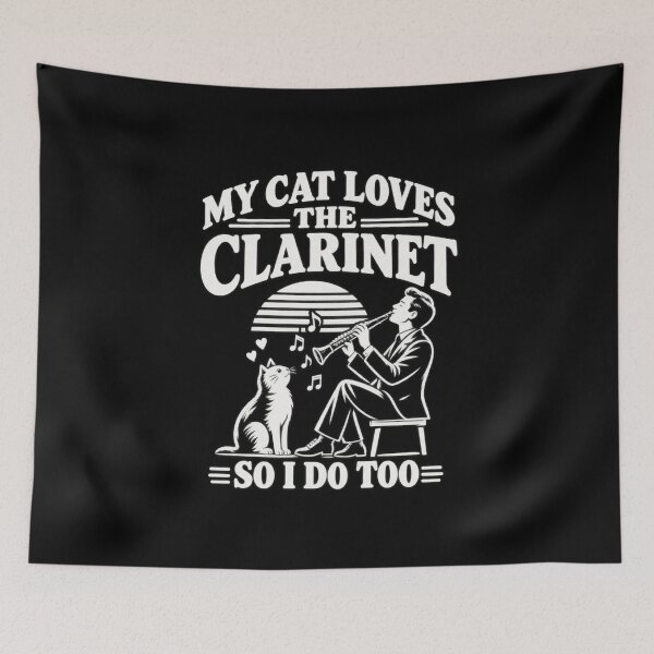 Item preview, My Cat loves the clarinet so i do too designed and sold by Konvero.