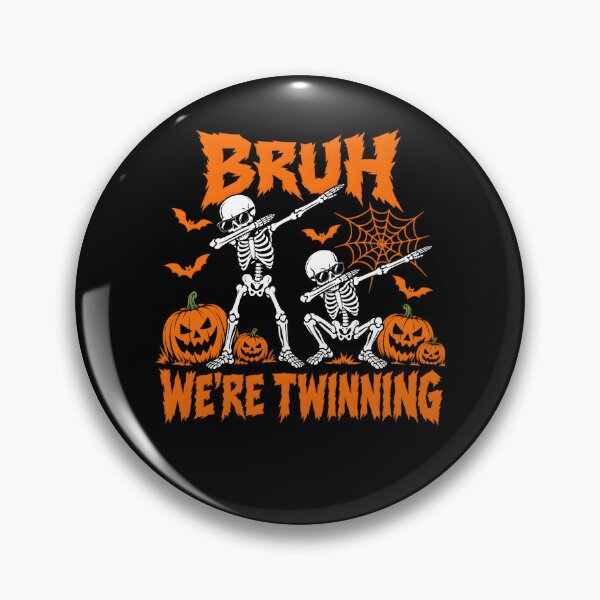 Item preview, Bruh We're Twinning Twin Day Spirit Week Group Halloween designed and sold by clothesy7.