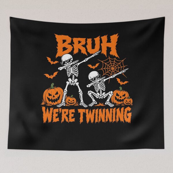 Item preview, Bruh We're Twinning Twin Day Spirit Week Group Halloween designed and sold by clothesy7.