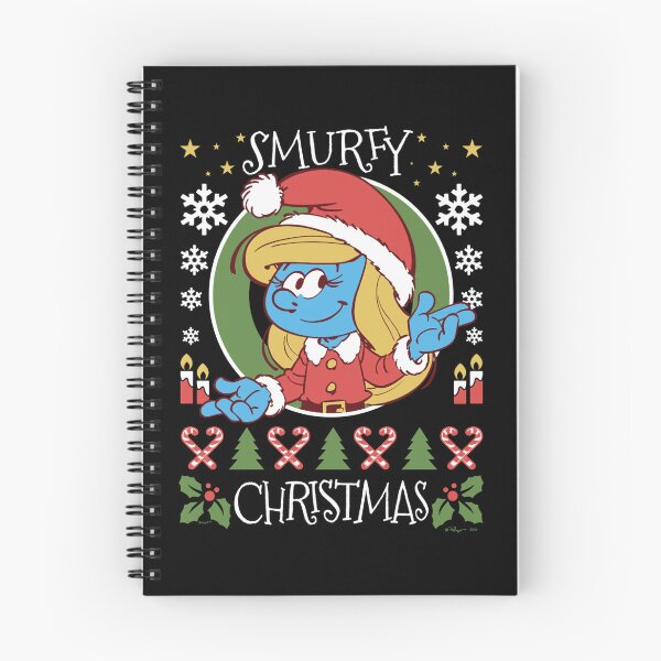 Item preview, The Smurfs Christmas Smurfy Christmas Smurfette Chest Logo Essential designed and sold by circliqueart.