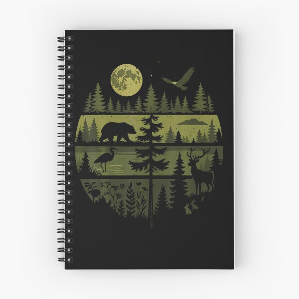 Item preview, Forest Retro Nature Wildlife Outdoor designed and sold by OddityVault.