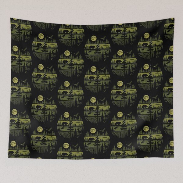 Item preview, Forest Retro Nature Wildlife Outdoor designed and sold by OddityVault.