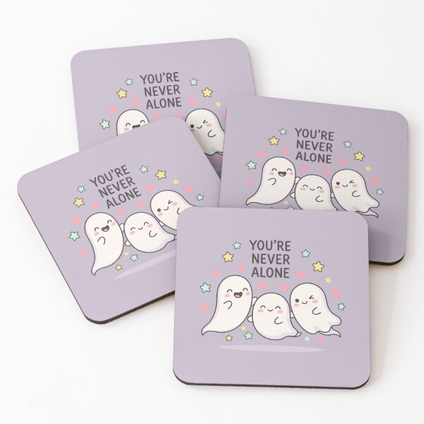 Item preview, You're Never Alone | Cute Ghost Friendship Art designed and sold by MrDev.