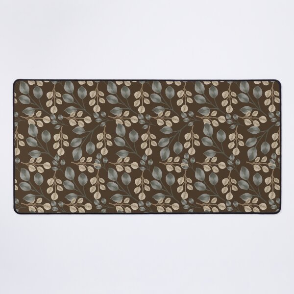 Item preview, Eucalyptus Leaves Dark Brown Seamless Pattern designed and sold by Jyoti Digital Artist.
