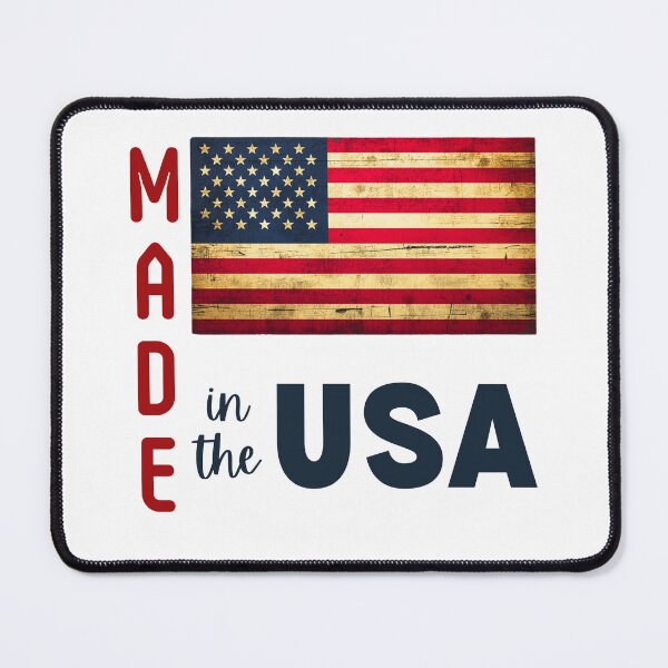 Item preview, Made in the USA with Stars and Stripes Flag designed and sold by AndysTeeShop.