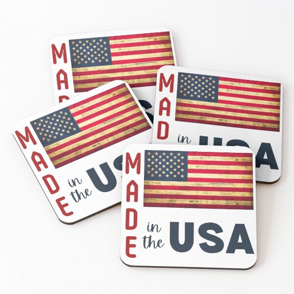 Item preview, Made in the USA with Stars and Stripes Flag designed and sold by AndysTeeShop.