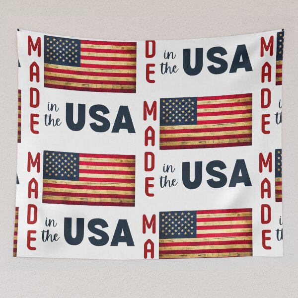 Item preview, Made in the USA with Stars and Stripes Flag designed and sold by AndysTeeShop.