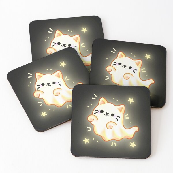 Item preview, Cute Halloween Cat Ghost  designed and sold by MegDexShop.