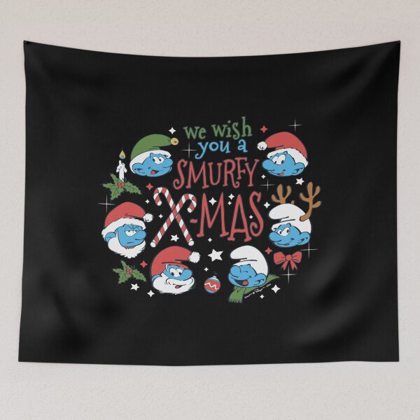 Item preview, The Smurfs Colors Smurfs Cute Group Shot Big Chest Logo Essential designed and sold by circliqueart.