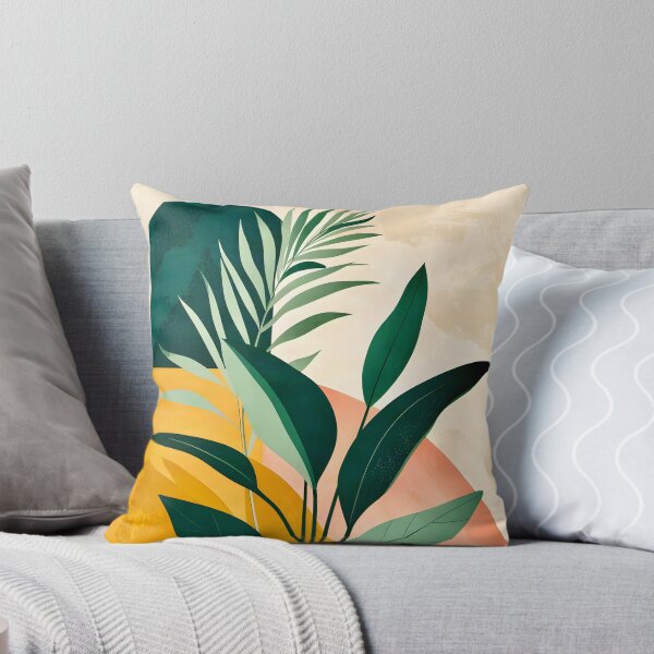 Item preview, Boho Terracotta Geometric Leaf Relief designed and sold by Vicky Brago-Mitchell®.