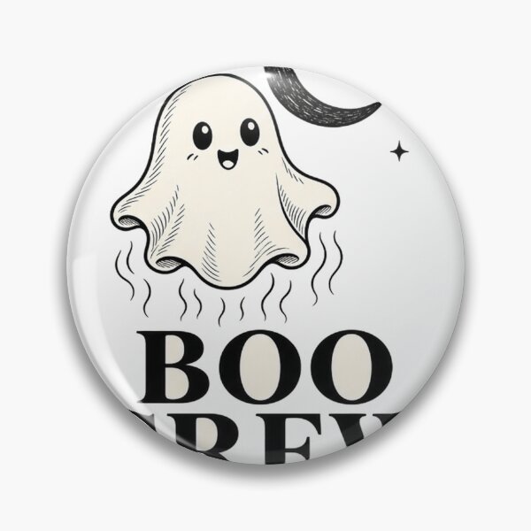 Item preview, Boo Crew Vintage Ghost Crescent Moon Halloween Tee designed and sold by GSideArtStore.