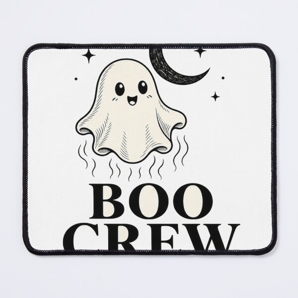 Item preview, Boo Crew Vintage Ghost Crescent Moon Halloween Tee designed and sold by GSideArtStore.