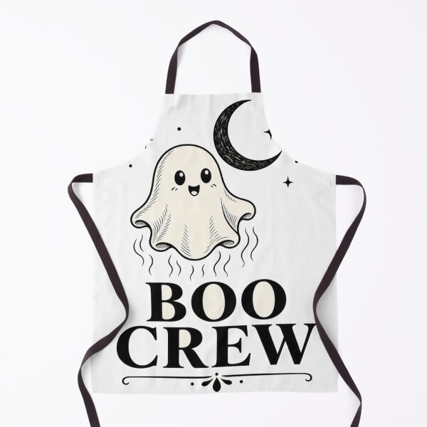 Item preview, Boo Crew Vintage Ghost Crescent Moon Halloween Tee designed and sold by GSideArtStore.