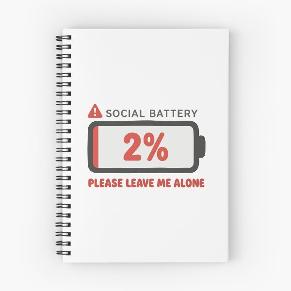 Item preview, Social Battery 2% Introvert Humor designed and sold by fadilow.
