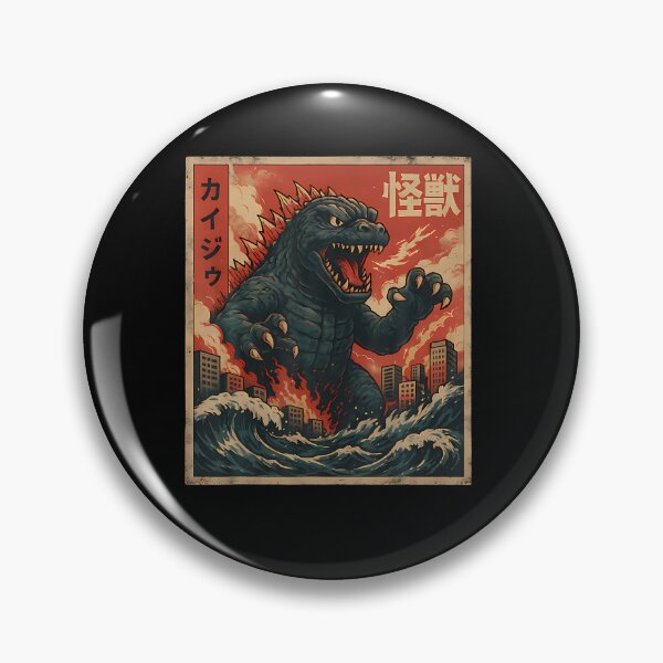 Item preview, Kaiju Vintage Japanese Anime Art Retro designed and sold by OddityVault.