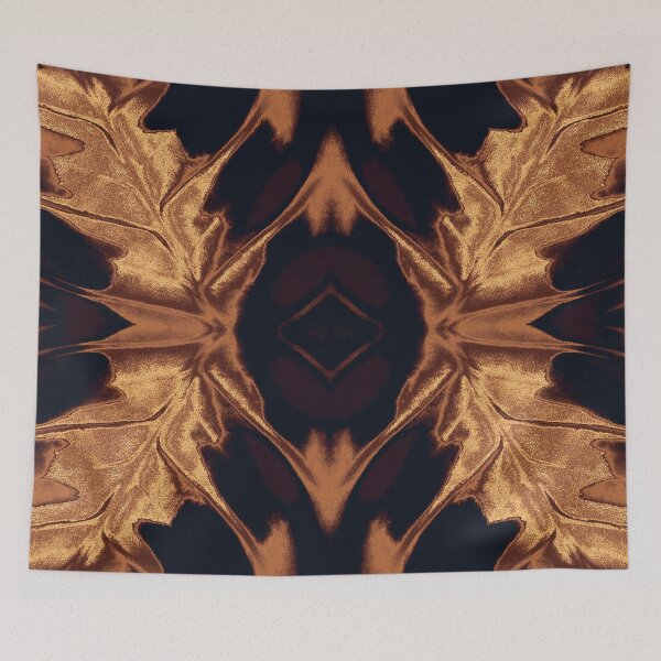 Item preview, Copper Baroque Botanical – Kaleidoscope Pattern designed and sold by SulkaCreative.