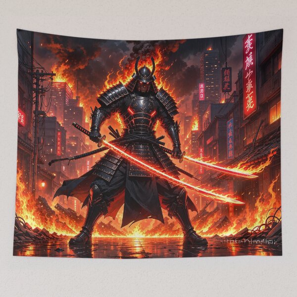 Item preview, The Inferno Samurai  designed and sold by BrizzyArt.