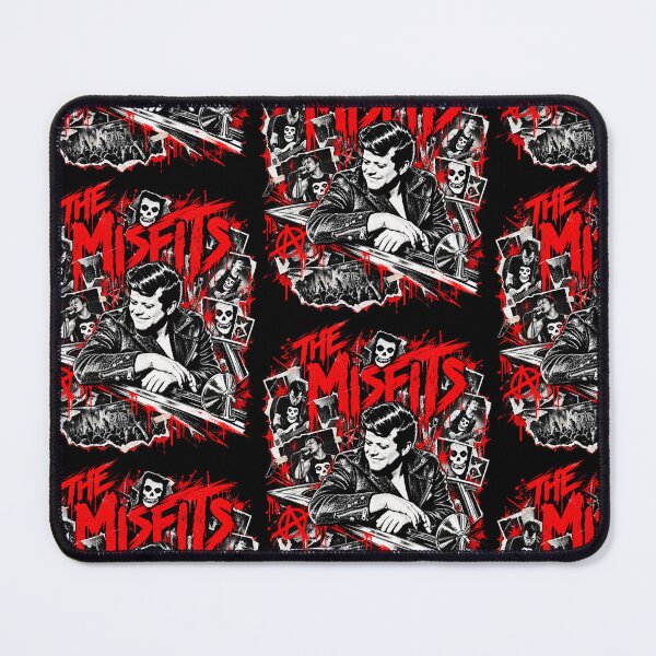 Item preview, The Misfits Horror Punk Vintage Red Black Collage Graphic designed and sold by chooseur1outfit.
