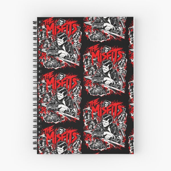 Artikelvorschau, Misfits Horror Punk Vintage Rot Schwarz Collage Grafik entworfen und verkauft von chooseur1outfit.