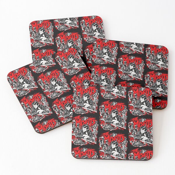 Item preview, The Misfits Horror Punk Vintage Red Black Collage Graphic designed and sold by chooseur1outfit.