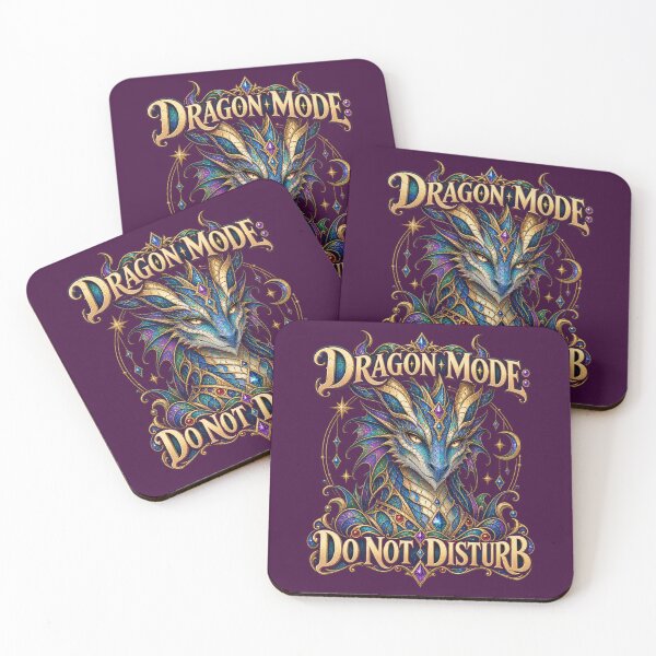 Item preview, Dragon Mode: Do Not Disturb – Mosaic Dragon Introvert Humor designed and sold by From Cyryl with Love.