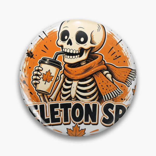 Item preview, Skeleton Spice Cute Skeleton Pumpkin Latte Halloween designed and sold by GSideArtStore.