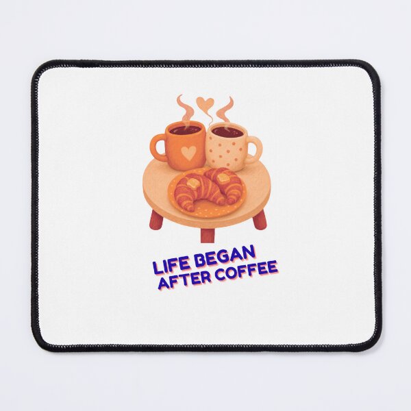 Item preview, Life Began After Coffee - Funny Coffee Lover Design designed and sold by walbayzon.