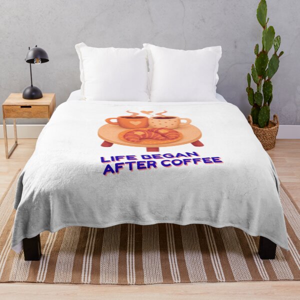 Item preview, Life Began After Coffee - Funny Coffee Lover Design designed and sold by walbayzon.
