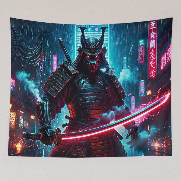 Item preview, The Neon Oni Samurai designed and sold by BrizzyArt.