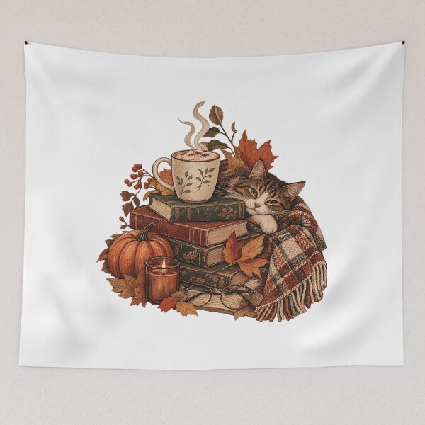 Item preview, All Booked For Fall Cozy Autumn Reading Design designed and sold by Artycom.