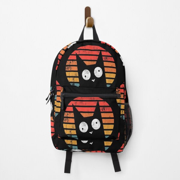 Item preview, Funny Retro Black Cat Autumn Halloween Vintage Sunset Design designed and sold by anemiche.