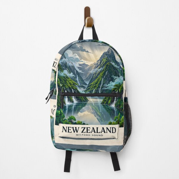 Item preview, New Zealand — Milford Sound — A Rainy Journey Through a Wild Mountain Fjord designed and sold by DibujandoPorfa.