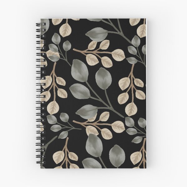 Item preview, Eucalyptus Leaves Black Seamless Pattern designed and sold by ​Jyoti Digital Artist.