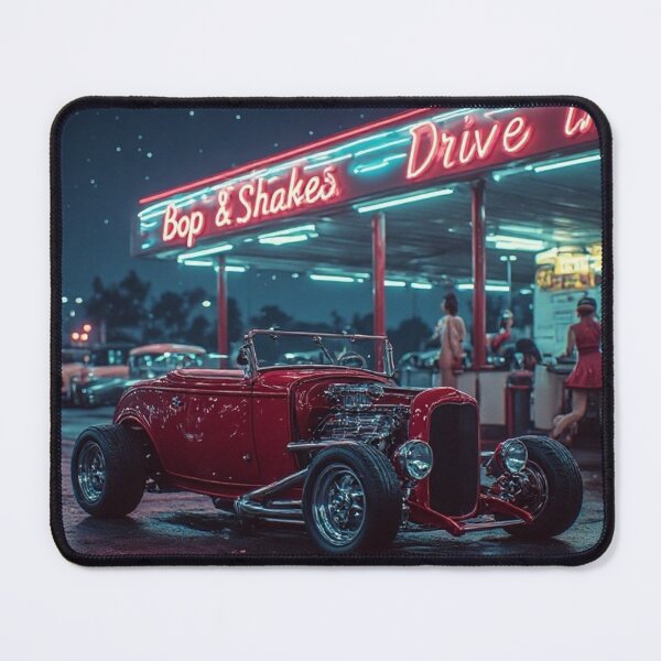 Item preview, Midnight Red Roadster Top Down Drive In designed and sold by CreekSideCreat.
