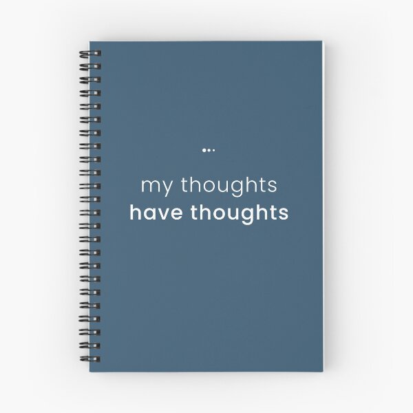 Item preview, My Thoughts Have Thoughts adhd overthinker T-Shirt designed and sold by Unplugged Expressions.