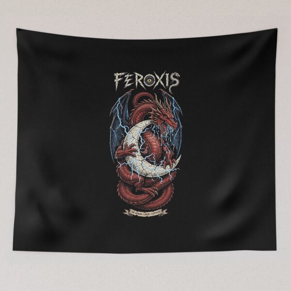 Item preview, Feroxis Dragon Design, Feroxis Dragon Artwork, Feroxis Dark Dragon Graphic, Fierce Mythical Dragon, Fantasy Dragon Art, Dragon Lover Gift, Legendary Creature, Medieval Fantasy, Dark Fantasy Art designed and sold by Typologystudios.