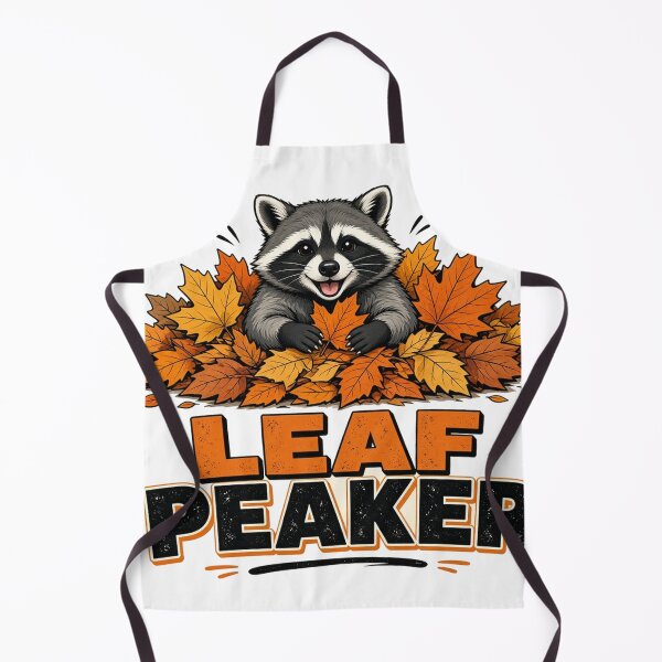 Item preview, Leaf Peaker Cute Raccoon Autumn Leaves Humor Tee designed and sold by GSideArtStore.