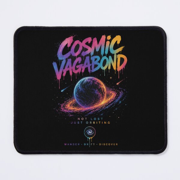 Item preview, Cosmic Vagabond – Not Lost Just Orbiting Retro Space Art designed and sold by Dogandesighn.