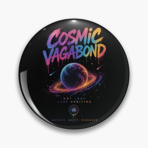 Item preview, Cosmic Vagabond – Not Lost Just Orbiting Retro Space Art designed and sold by Dogandesighn.