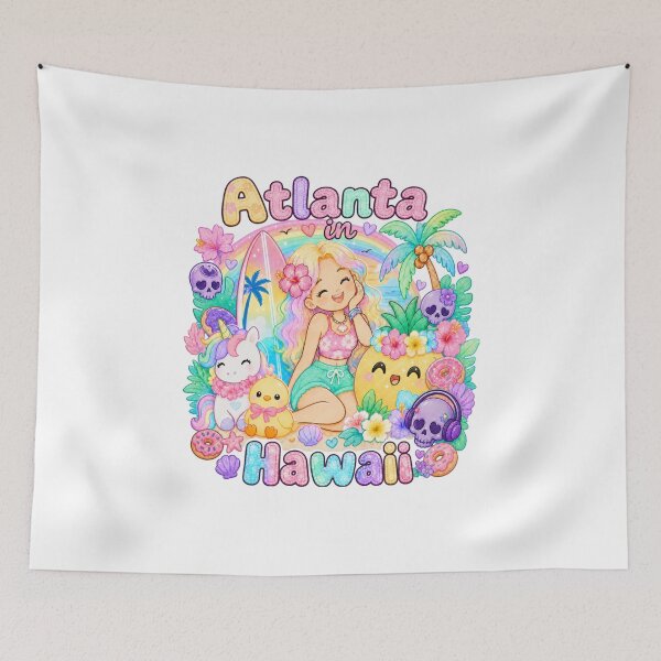 Item preview,  Atlanta Name Gift Pastel Goth Hawaii Creepy Cute Summer designed and sold by TheChalkyFox.