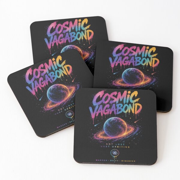Item preview, Cosmic Vagabond – Not Lost Just Orbiting Retro Space Art designed and sold by Dogandesighn.