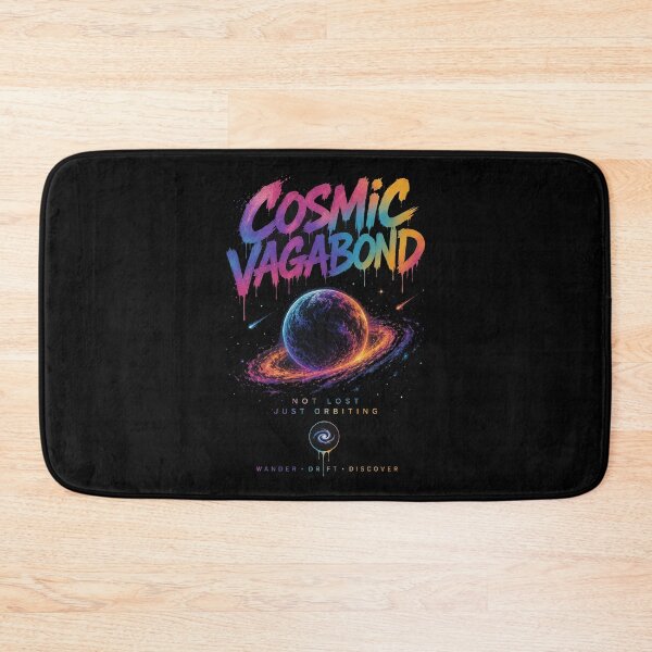 Item preview, Cosmic Vagabond – Not Lost Just Orbiting Retro Space Art designed and sold by Dogandesighn.