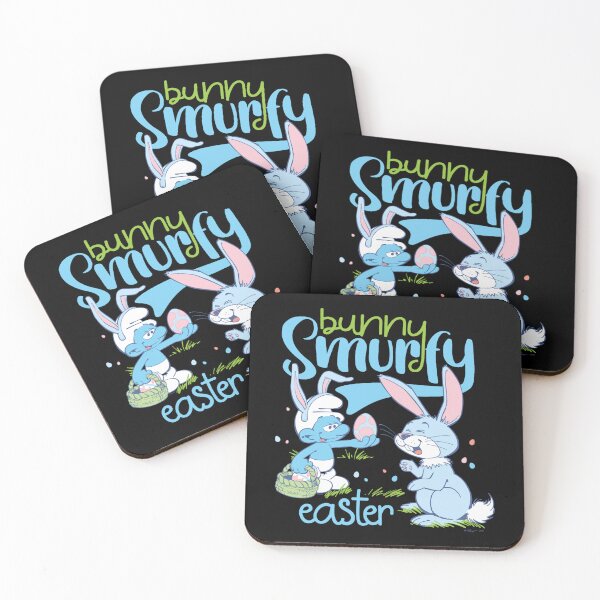 Item preview, The Smurfs Cute Bunny Smurfy Easter Pastel Colors Chest Logo Essential  designed and sold by circliqueart.