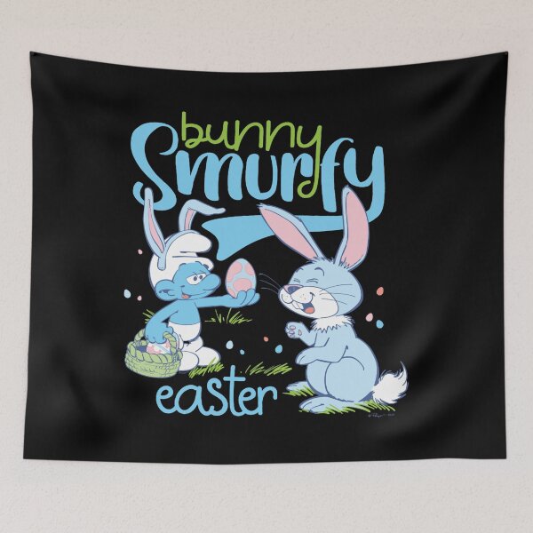 Item preview, The Smurfs Cute Bunny Smurfy Easter Pastel Colors Chest Logo Essential  designed and sold by circliqueart.