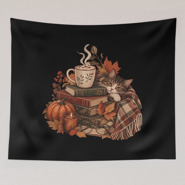 Item preview, All Booked For Fall Cozy Autumn Reading Design designed and sold by Artycom.